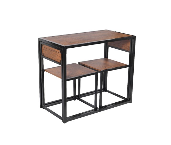 Conforama Conjunto DUO I mesa fija y 2 sillas de cocina Tienda