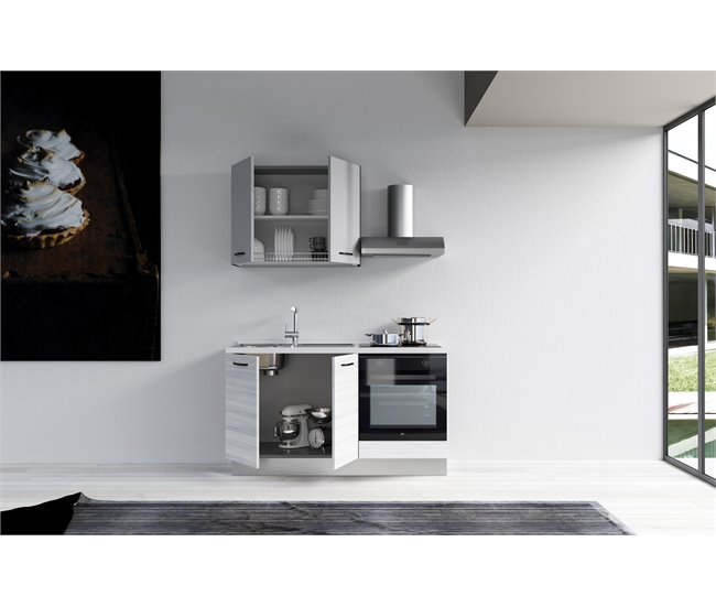 Conforama Cocina GILDA 2.0 L150 Izquierda Titanio Frassino y Light grey Mejor oferta