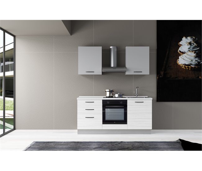Conforama Cocina GILDA 2.0 L180 Derecha Titanio Frassino y Light grey Rebajas online