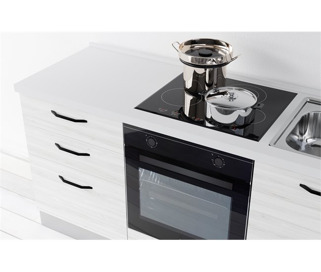 Conforama Cocina GILDA 2.0 L180 Derecha Titanio Frassino y Light grey Rebajas online