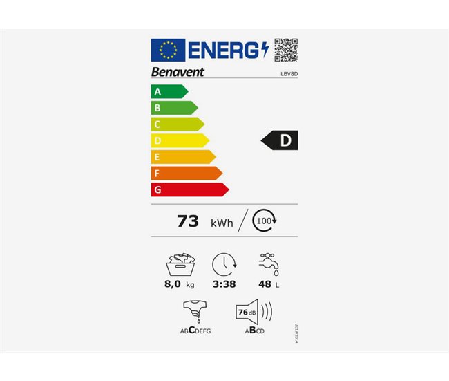 Conforama Lavadora carga frontal BENAVENT LBV8D 8kg 1000 RPM Envío gratis