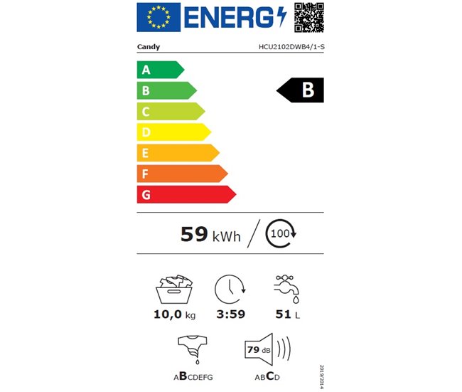 Conforama Lavadora carga frontal CANDY HCU2102DWB4/1-S 10kg 1200 RPM ÚLTIMAS EDICIONES