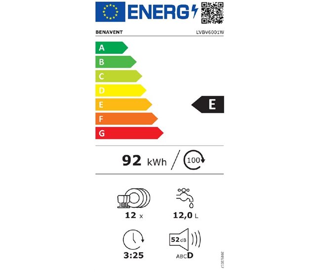 Conforama Lavavajillas 60cm BENAVENT LVBV6001W Ahorra y exporta