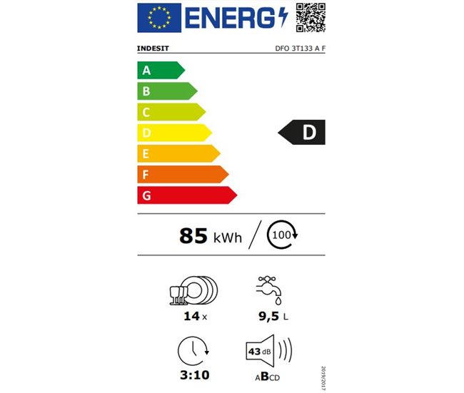Conforama Lavavajillas 60cm 14 Cubiertos color blanco INDESIT DFO 3T133 A F Precios de Black Friday