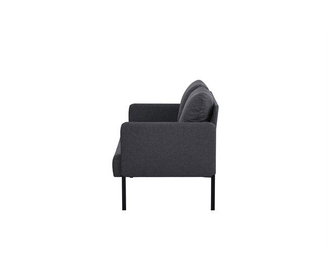 Conforama Sofá 2 plazas color gris oscuro POP Ofertas especiales