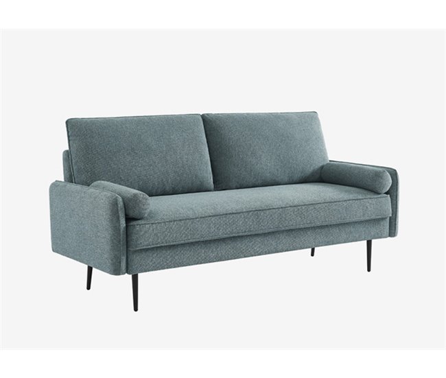 Conforama Sofá ZEKE de 2 plazas color azul Grandes ahorros