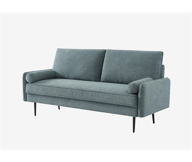 Conforama Sofá ZEKE de 2 plazas color azul Grandes ahorros
