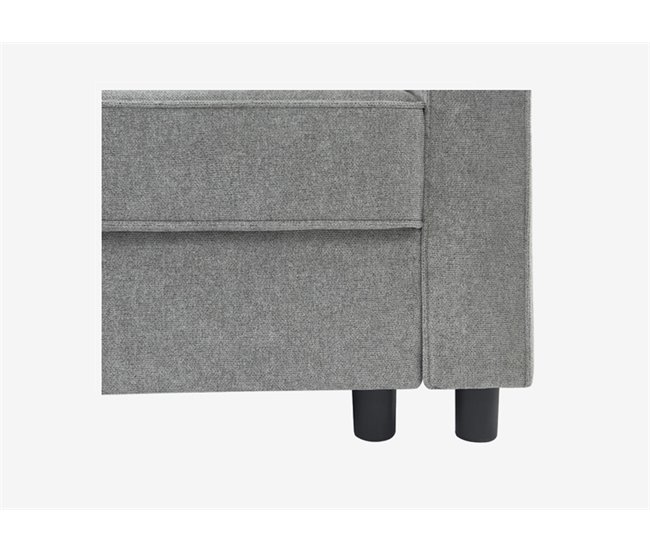 Conforama Chaise longue CIAN reversible gris En línea