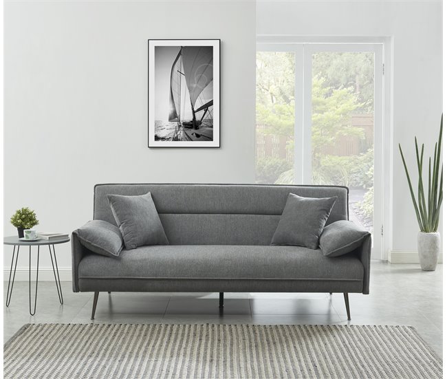 Conforama Sofá cama EIDEN 3 plazas color gris Rebajas