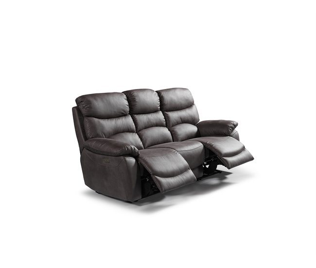 Conforama Sofá relax motorizado 3 plazas microfibra ESPRIT color marrón Ofertas