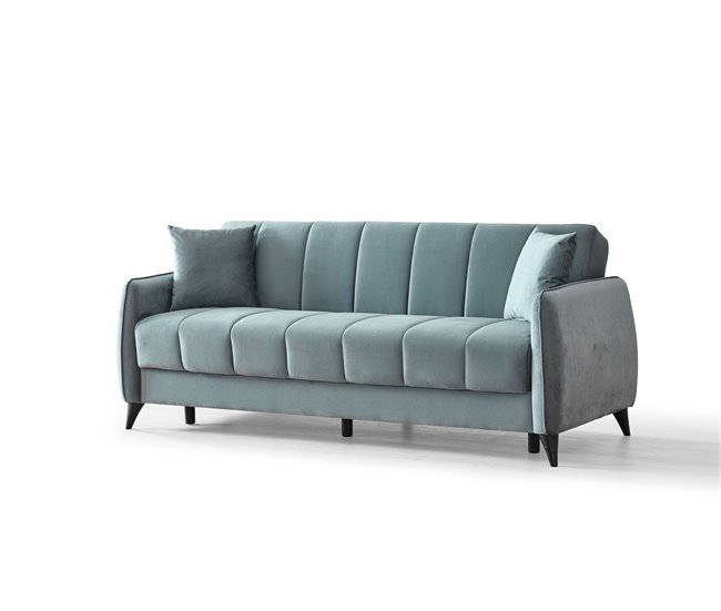 Conforama Sofá cama 3 plazas DIDO color azul Rebajas baratas