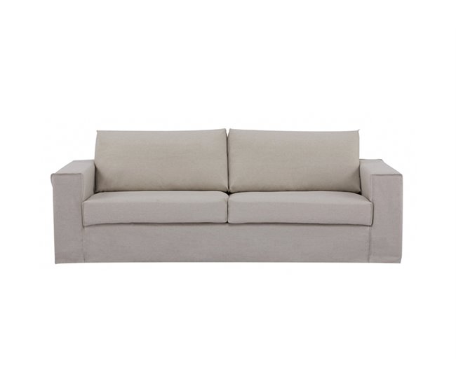 Conforama Sofá fijo JUNO 3 plazas color beige