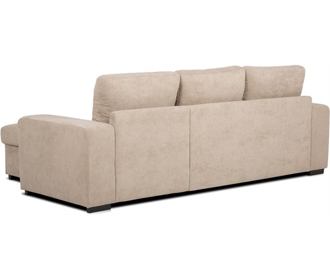 Conforama Chaise longue reversible de tela con cama HARRY color camel Tienda