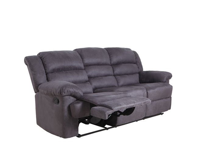 Conforama Sofá relax 3 plazas BERRY color antracita Liquidación