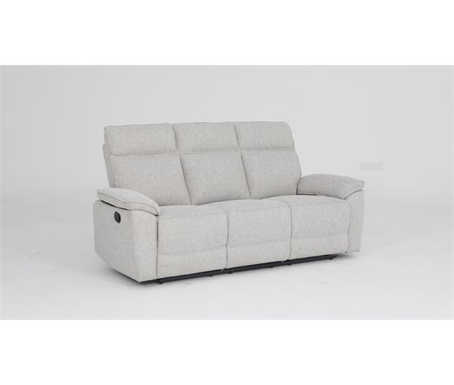 Conforama Sofá ALOISE 3 plazas relax manual beige Mejor oferta