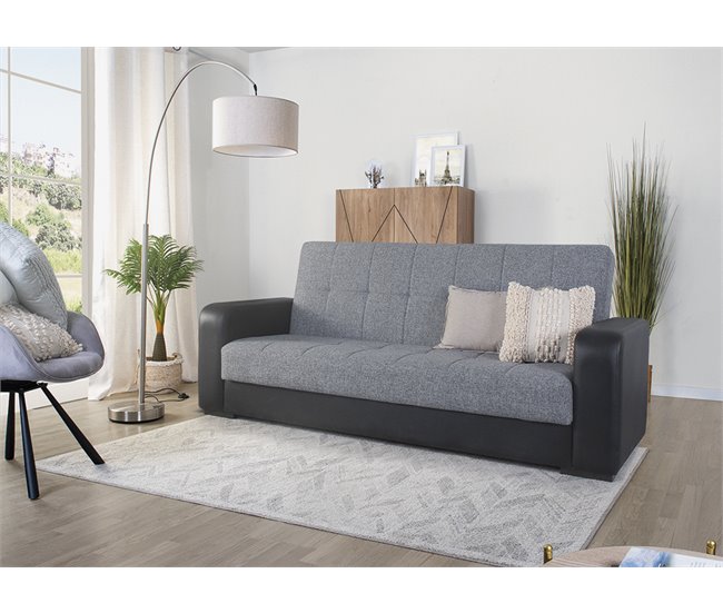 Conforama Sofá cama PRIMA color grisy negro Envío gratis