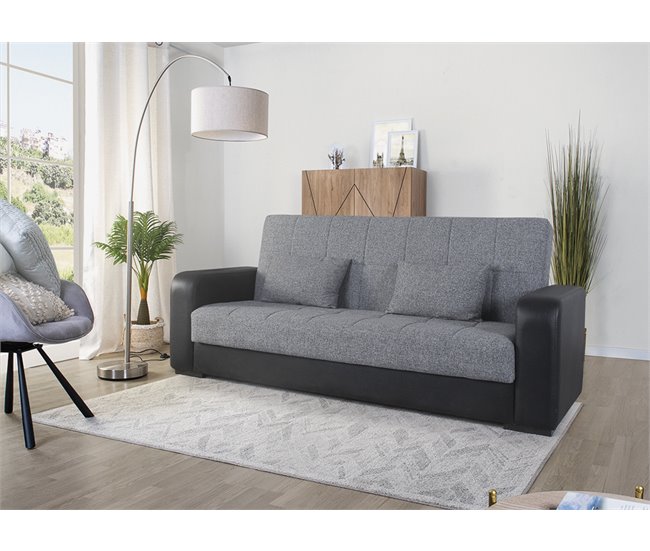 Conforama Sofá cama PRIMA color grisy negro Envío gratis
