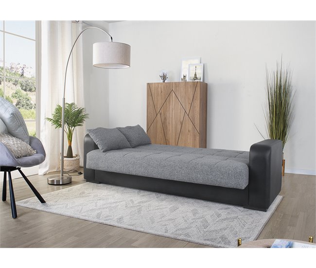 Conforama Sofá cama PRIMA color grisy negro Envío gratis