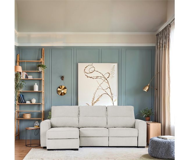 Conforama Chaise longue con cama CONNOR color beige Envío gratis