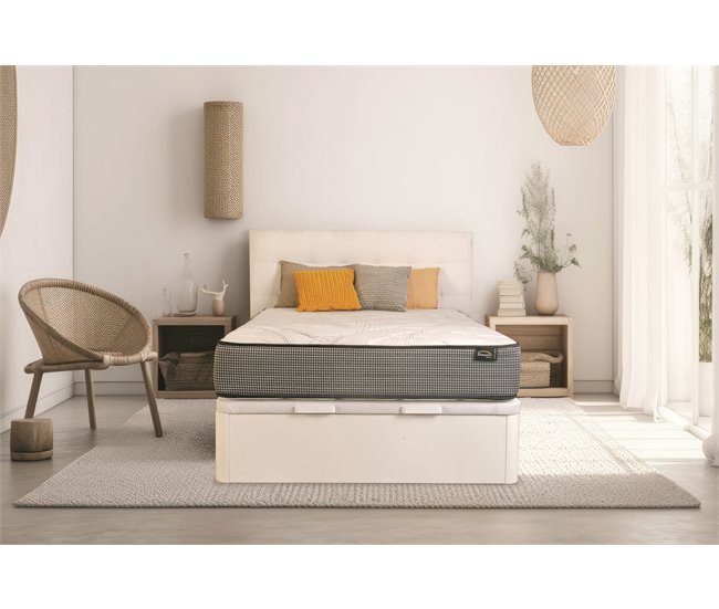 Conforama Colchón muelles ensacados y viscoelástica XTRA POCKET 90x190cm Ahorra y exporta
