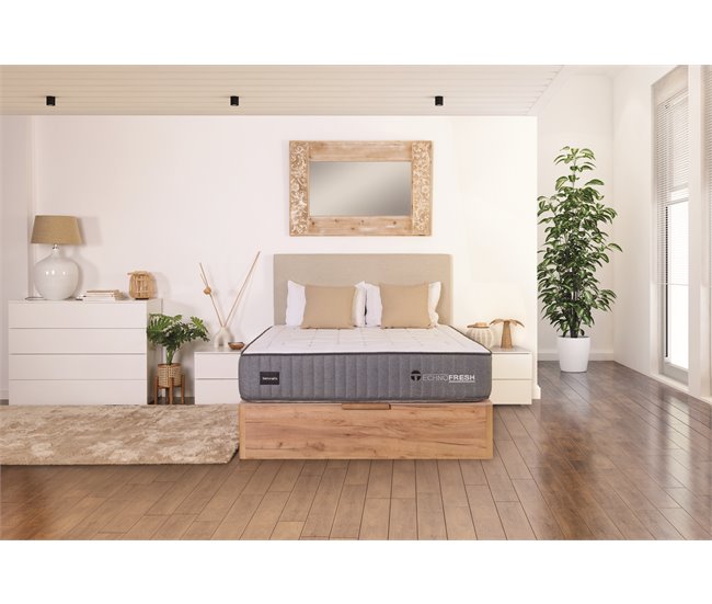 Conforama Colchón TECNOFRESH Y9. Muelle 5 zonas + Gel Visco 135x190cm En oferta