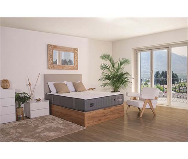Conforama Colchón TECNOFRESH Y9. Muelle 5 zonas + Gel Visco 135x190cm En oferta