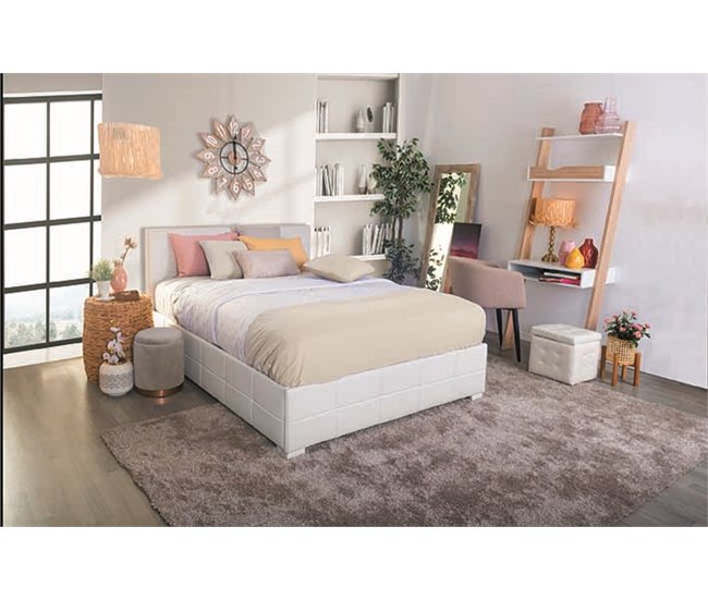 Conforama Cama CUORE 135/140x190cm color blanco Ofertas de temporada