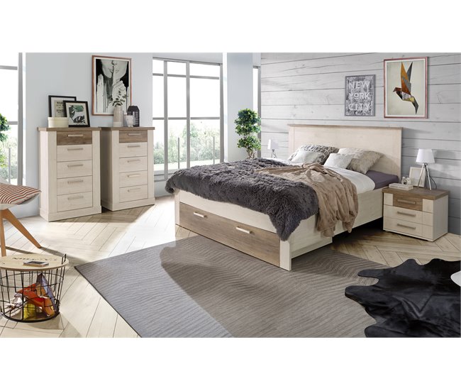 Conforama Cama de matrimonio 150x190 cm VERONA Grandes ahorros