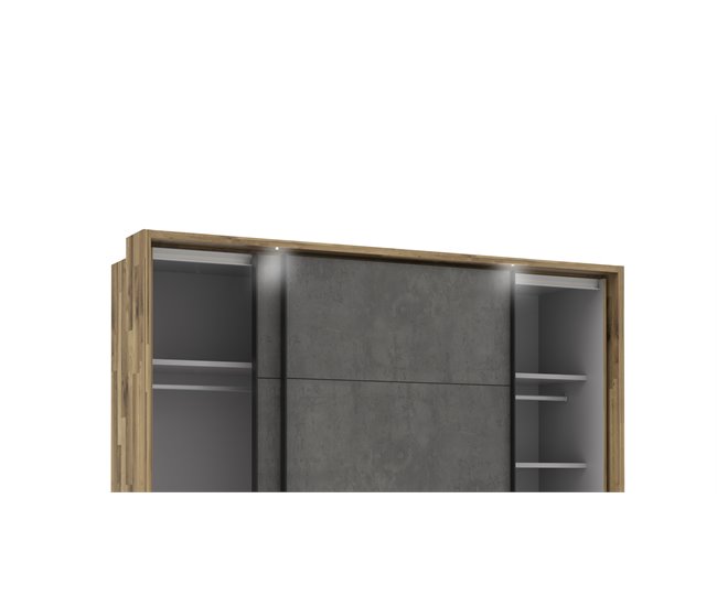 Conforama Armario RICCIANO puertas correderas 230x215cm roble Devoluciones gratuitas