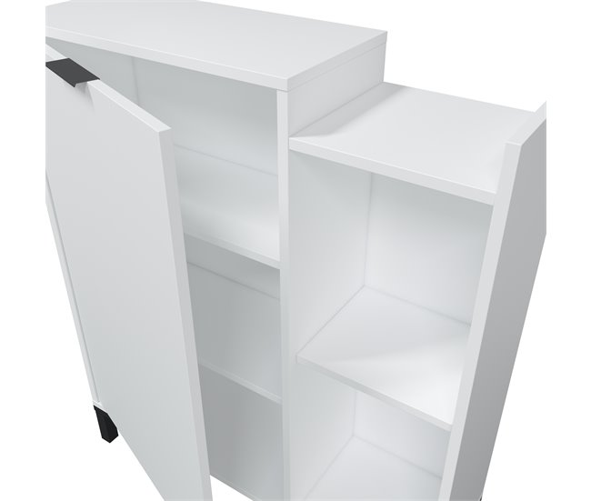 Conforama Recibidor con espejo blanco mate HELLO Tienda