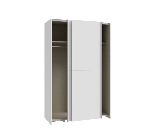 Conforama Armario MANDALORE II puertas correderas 120x190cm blanco Mejor oferta