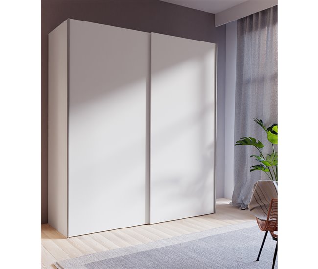Conforama Armario MANDALORE II puertas correderas 170x190cm blanco Rebajas online