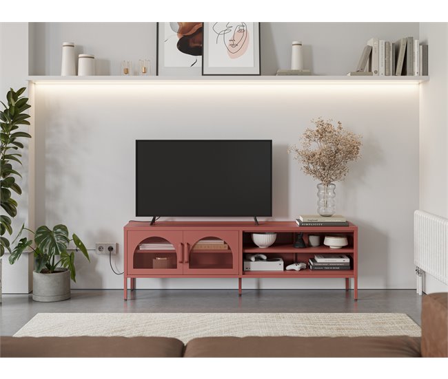 Conforama Mueble tv DIORA 160cm terracota Oferta especial