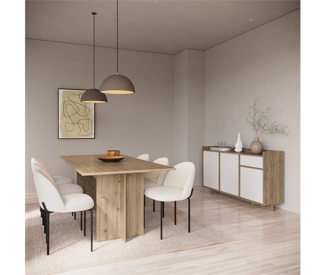 Conforama Mesa de Comedor extensible 160cm CLAP Últimos 3 días