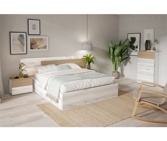 Conforama Cama BARI 150 x 190 cm con somier incluido Último día