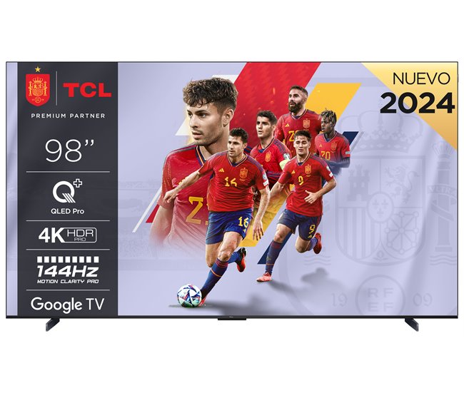Conforama TV 98 pulgadas TCL 98C655 QLED Smart TV 3 HDMI 1 USB