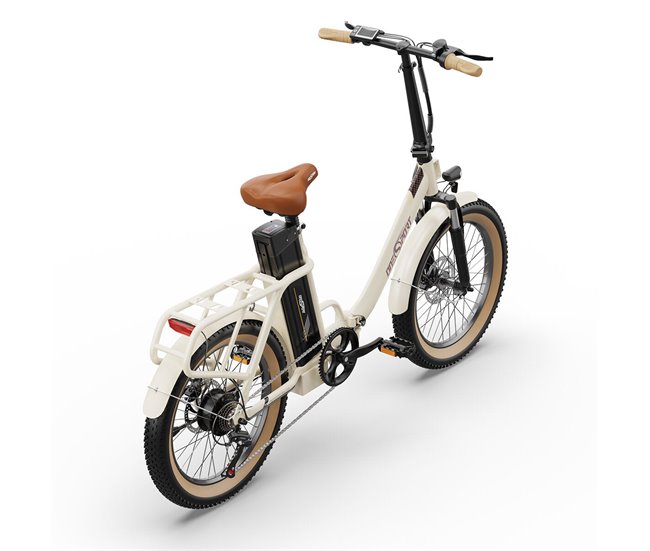 Conforama Bicicleta Eléctrica ONESPORT OT16-2 - Ruedas de 20" Motor 250W Batería 48V17Ah Autonomía 60KM - Blanco Precio ultrabajo