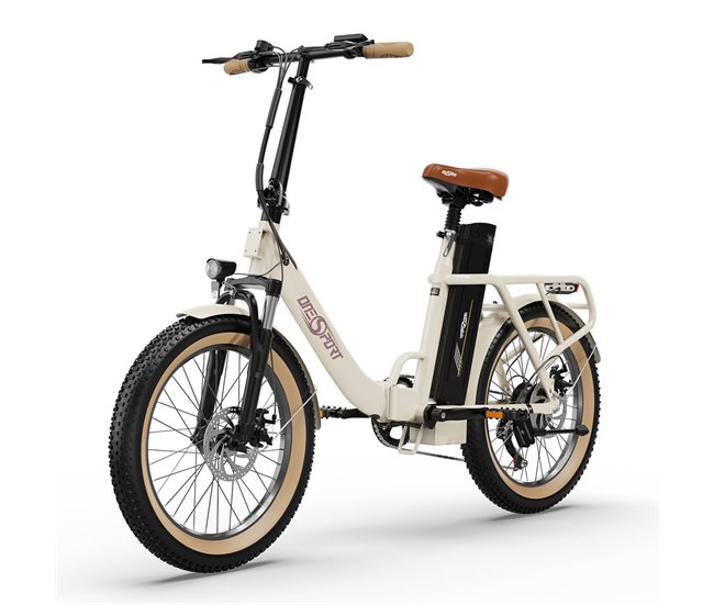 Conforama Bicicleta Eléctrica ONESPORT OT16-2 - Ruedas de 20" Motor 250W Batería 48V17Ah Autonomía 60KM - Blanco Precio ultrabajo