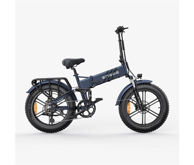 Conforama Bicicleta Eléctrica Engwe Engine Pro 2.0: Motor 750W Batería 52V16Ah Autonomía 110KM. Freno de aceite hidráulico. Color azul
