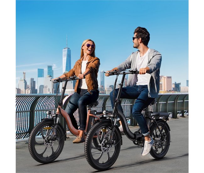 Conforama Bicicleta Eléctrica HillMiles MilePort 1 – Motor 250W Batería 36V13Ah Neumáticos De 20 Pulgadas Freno De Disco Mecánico - Rojo Outlet