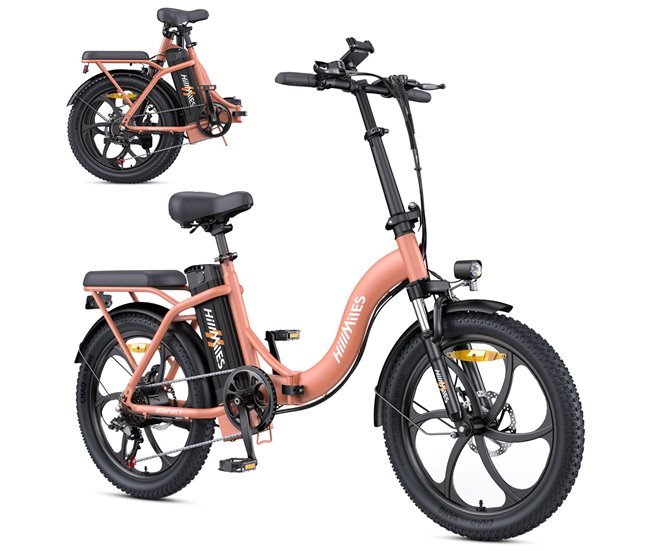 Conforama Bicicleta Eléctrica HillMiles MilePort 1 – Motor 250W Batería 36V13Ah Neumáticos De 20 Pulgadas Freno De Disco Mecánico - Rojo Outlet