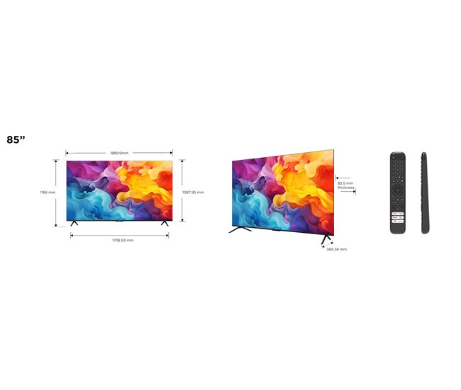 Conforama TV 85 pulgadas TCL 85V6B 4K Smart TV 3 HDMI 1 USB Outlet online