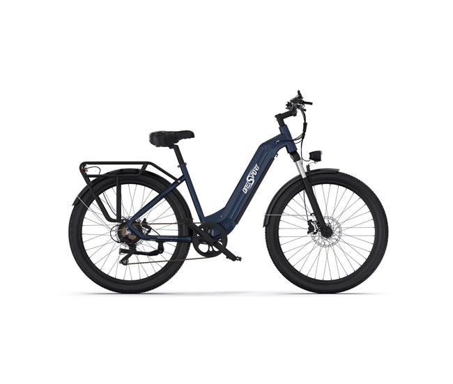 Conforama Bicicleta Eléctrica ONESPORT OT05 - Ruedas 27.5" Motor 250W Batería 36V18.2Ah Autonomía 60KM - Azul