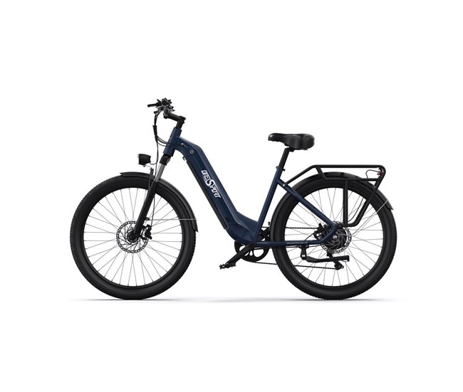 Conforama Bicicleta Eléctrica ONESPORT OT05 - Ruedas 27.5" Motor 250W Batería 36V18.2Ah Autonomía 60KM - Azul Rebajas
