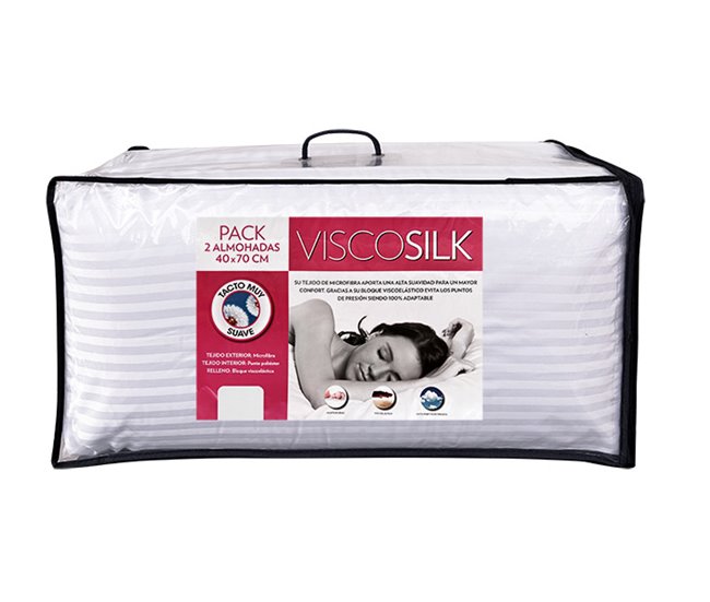 Conforama Pack 2 almohadas 70cm VISCOSILK Envío gratis