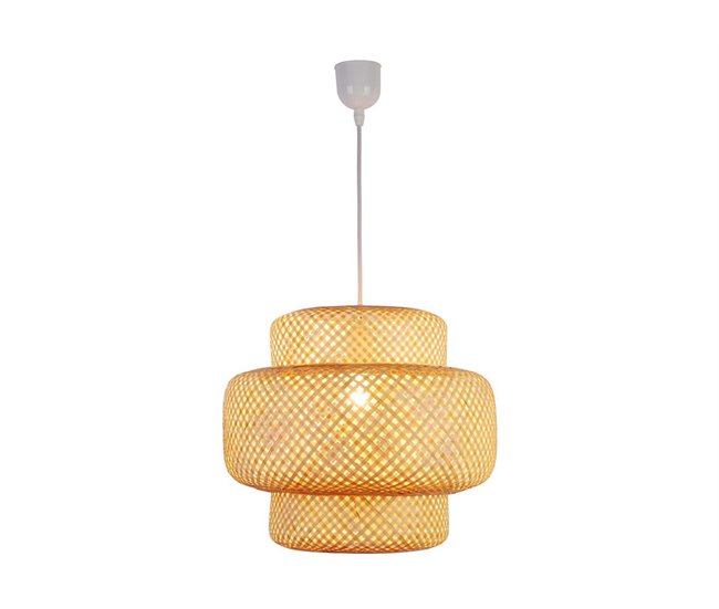 Conforama Lámpara de techo DORAMU mimbre natural