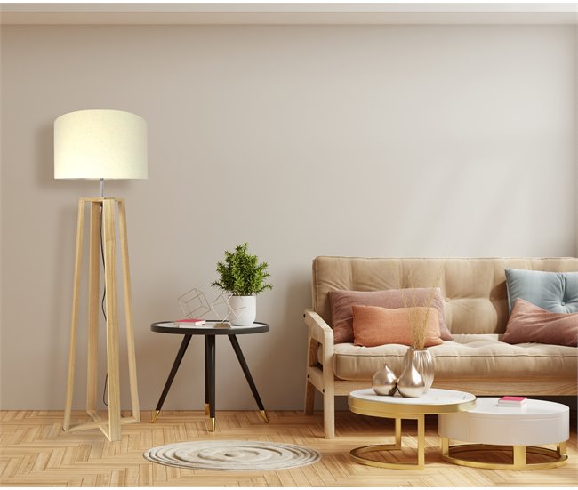 Conforama Lámpara de pie SAMAN marca CONFORAMA 145cm Rebajas