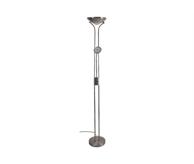 Conforama Lámpara de pie CARLA metal con dos focos de led 180cm