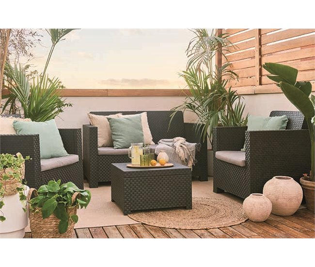 Conforama Set de Jardín Sofá 2P 2S y MC MAHINA GS Ventas relámpago