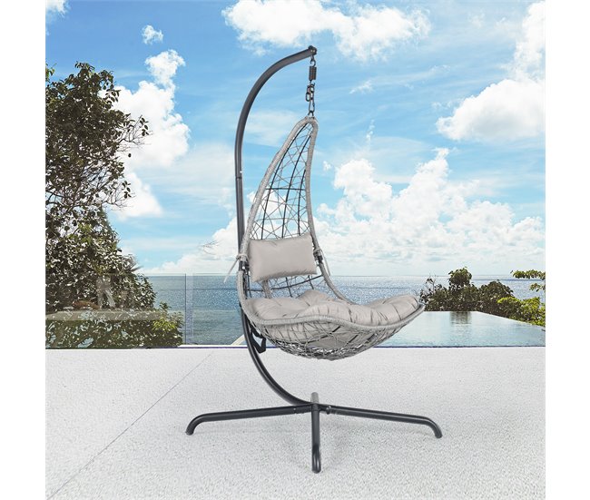 Conforama Balancín colgante MILAN color gris Mejor oferta